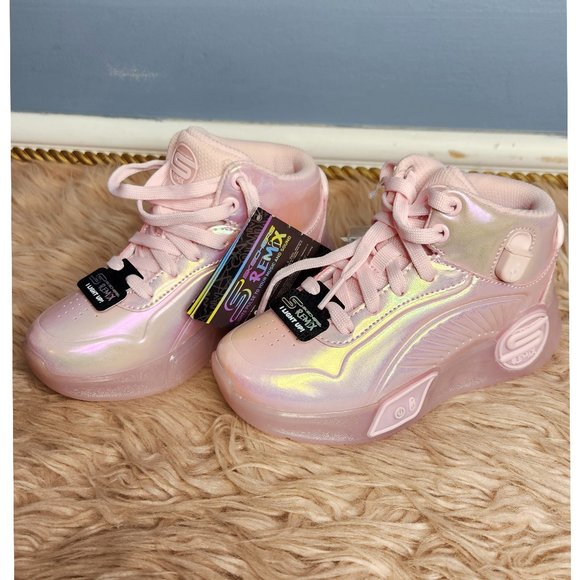 NWOB SKECHERS S-LIGHTS REMIX SNEAKER- YOUTH SIZE 13 - Picture 2 of 9